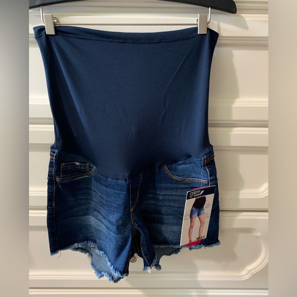 Maternity Jean shorts size Small SONG Brand NWT